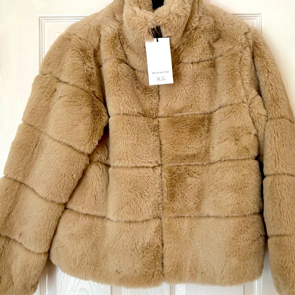 Bailey 44 Faux Fur Bomber Jacket- nwt